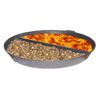 NEUMÄRKER Großraumpfanne 00-00526 | Ø 800 mm | 2-geteilt | Aluminium | Keramik-Antihaft | 10 mm Boden