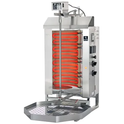 Neumärker Gyrosgrill E2-S 00-30126 | Elektrischer Profi Dönergrill 6 kW | 30 kg Fleisch | Edelstahl | 400 V