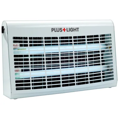 Neumärker Insektenvernichter Pluslight 30 05-10044 | Klebefolie | 2x15W | 80m² | Aluminium weiß | 230V 30W