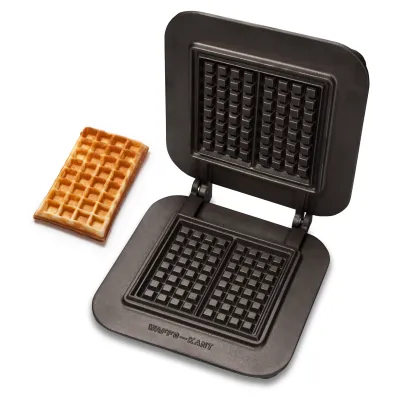 Neumärker Kant-Waffel Wechselplatten für Thermocook® 32-40725-01 | Waffeleisen Wechselplatten | 2 Waffeln 153x80 mm | Gusseisen