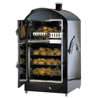 Neumärker Kartoffelofen 05-51205 King Edward Majestic | Heißluftofen für 100 Kartoffeln | Umluftgebläse | Schwarz