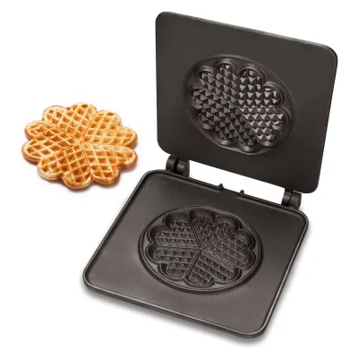 Neumärker Wechselplatten Kleine Herzwaffel für Thermocook® | Herzwaffel-Form 155x155x13 mm | Gusseisen | 8 kg