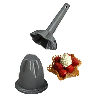 NEUMÄRKER Körbchenpresse 31-40262 | Eisschälchen-Former Ø 50 mm | antihaftbeschichteter Aluminiumguss | 2 kg