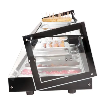 Neumärker Kühlschrankvitrine Cube 6 05-70541 | 6x 1/3 GN | 3 Ebenen | +2°C bis +5°C | Glas | LED