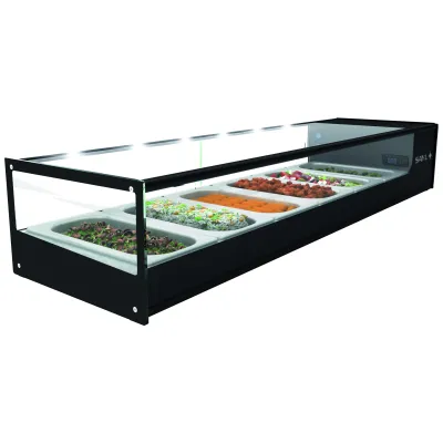 Neumärker Kühlvitrine Logic 6 05-70559 | 6x 1/3 GN | +2° bis +6°C | LED | 1320x380x225 mm