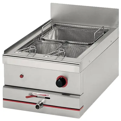 Neumärker Nudelkocher 20L 05-00049 | Profi Pasta- & Reiskocher 3 kW mit Ablasshahn, 3 Körben, Edelstahl Gastronomie