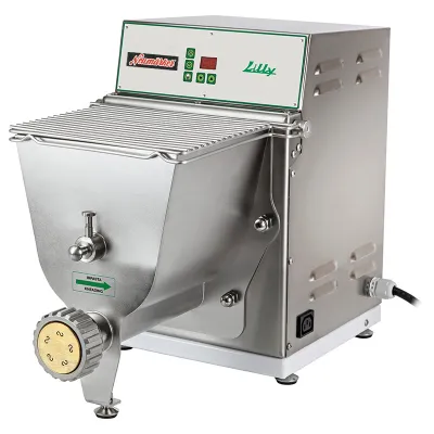 Neumärker Nudelmaschine PF25E 05-50753 | Frisch-Pasta-Maschine elektrisch 2 kg | Edelstahl | 230V | 370W | entnehmbar | 8 kg/h