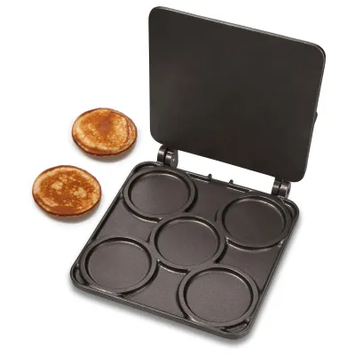 Neumärker Pancake Wechselplatten für Thermocook® 31-40748-01  | Pancake Platte | 4x Ø 95 mm | Aluminiumguss Antihaft | Gastronomie