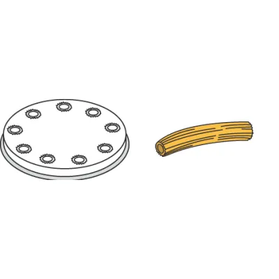 NEUMÄRKER Pasta-Scheibe 06-50754-04 | Ø 57 mm | Bucatini Ø 4 mm | passend für MPF 2,5 & MPF 4 | 0,5 kg