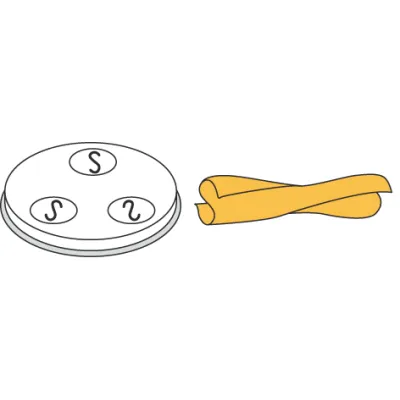 NEUMÄRKER Pasta-Scheibe Ø 57 mm 06-50754-00 | Casreccie 9x5 mm | passend für MPF 2,5 & MPF 4 | 0,5 kg