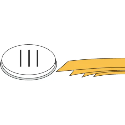 NEUMÄRKER Pasta-Scheibe Ø 57 mm 06-50754-02 | Pappardelle Einsatz für MPF 2,5 & MPF 4 | 16 mm breit | 0,5 kg