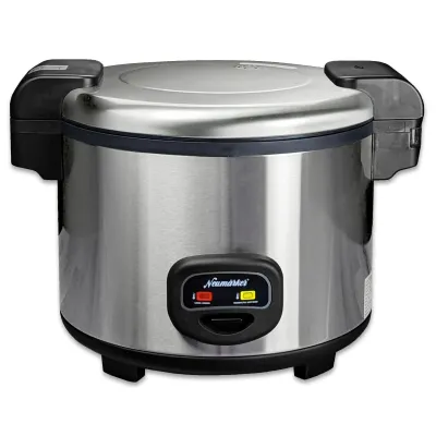 Profi-Reiskocher XL 5,4L 00-00337 | Reiskocher für 30 Personen | Edelstahl | Antihaft | 1,95 kW | Warmhaltefunktion