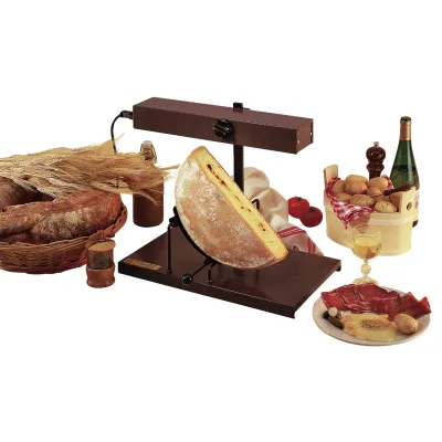 Neumärker Profi Raclette Grill 05-50552 | für halbe Käselaibe | höhenverstellbar | 900W | Edelstahl