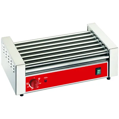 Neumärker Rollengrill RG7 05-50829 | Hot-Dog Grill 7 Rollen Edelstahl | 560x300x180mm | 1,35 kW 230V