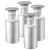 Bild: NEUMÄRKER Salzstreuer 00-90108 | 4 Stück | Aluminium | Schraubdeckel | Gewürz-, Zucker- & Mehlstreuer | 80x80x195 mm