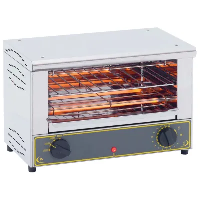 Neumärker Sandwich-Toaster 1000 05-50315 | Edelstahl | Infrarot-Quarzstrahler | 2 kW | Timer | 30 Sek. Aufheizzeit