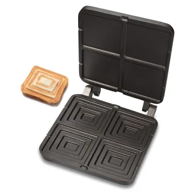 Neumärker Sandwich Maker Wechselplatten für Thermocook® | 4 Toasts 115x125x25 mm | Aluminiumguss Antihaft | 6 kg