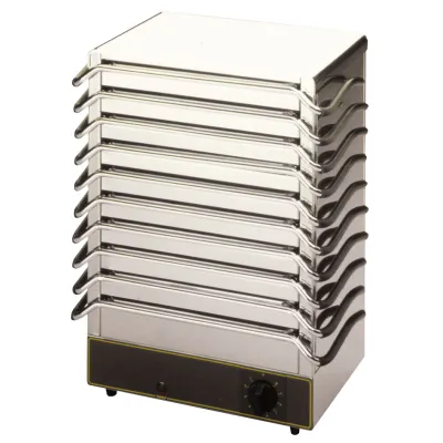 Neumärker Warmhaltegerät Servotherm X 05-71131 | 10 Aluminium-Warmhalteplatten 270x150 mm | Edelstahl | 1,3 kW | Regler