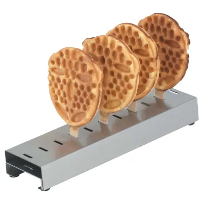 NEUMÄRKER Tischständer 10-40000 | Waffelständer für Waffeln am Stiel | 11 Plätze | Edelstahl | 310x85x45 mm