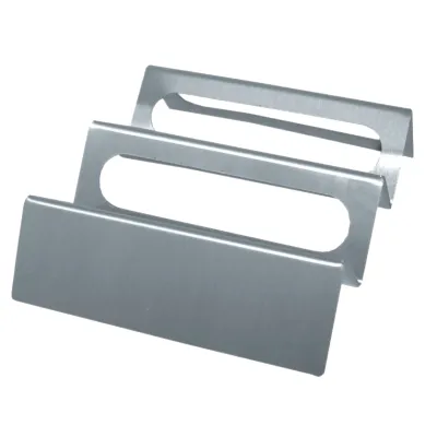 Neumärker Verkaufsreiter 10-51165 | Edelstahl Brötchenhalter gelocht | für 2 Brötchen | 200x170x50 mm | 0,4 kg
