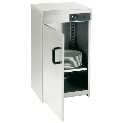 NEUMÄRKER Wärmeschrank 60 00-00150 | Tellerwärmer Edelstahl | höhenverstellbar | 55-60 Teller Ø32cm | Thermostat 0-85°C
