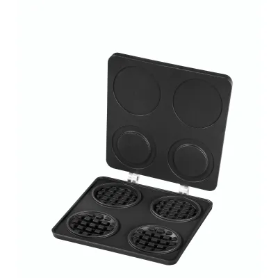 Neumärker Waffel-Burger Wechselplatten für Thermocook® 31-40778-01 | Zubehör | 2 Burger Ø100mm | Aluminiumguss | Antihaft