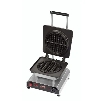 Neumärker Waffeleisen Thermocook® 12-40801-33 | Americano Waffel | 1 Waffel 185x185x30 mm | 2,8 kW | Edelstahl | Wechselplatten