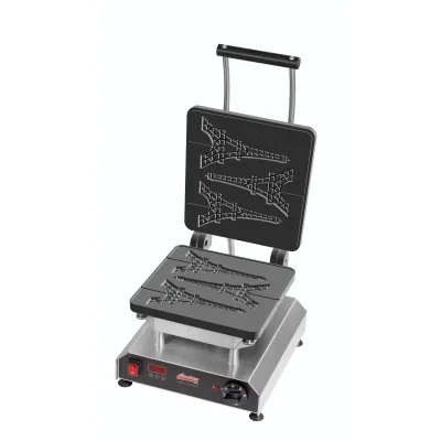 Neumärker Waffeleisen Thermocook® 12-40801-23 | Profi Waffeleisen Eiffelturm | 2,8 kW | Edelstahl | Multiplatten-System