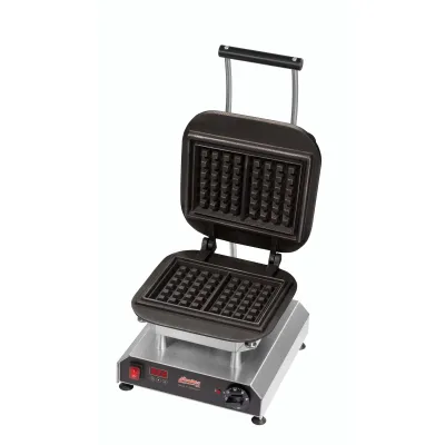 Neumärker Waffeleisen Thermocook® 12-40801-42 | 2 Waffeln 150x105x32mm | Wechselplatten | Edelstahl | Digitaltimer | 2,8 kW | 230V