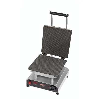 Neumärker Waffeleisen Thermocook® 12-40801-11 inkl. Stroopwaffel Wechselplatten | 250x250 mm Gusseisen | Digitaltimer | 2,8 kW