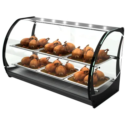 Neumärker Warmhaltevitrine Honda 05-70554 | 6x 2/3 GN | 30–90 °C | LED | Schiebetüren | 1100x510x635 mm