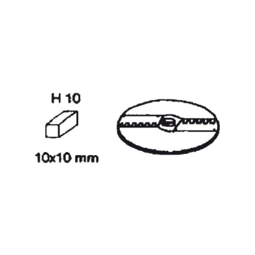 Bild: Neumärker Wellenschneidscheibe H 10 für Multi-Gemüse-Schneider 06-50756-12