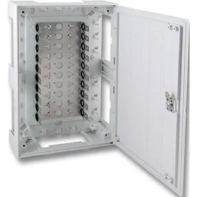 Neutral Kunststoffverteiler innenBox III zu 100DA mit Vorreiber