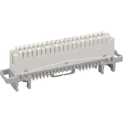 CobiNet LSA-Trennleiste 2/10 zu 10 DA 112620 | Fernmeldeleiste | ohne Farbcode | für Rundstangen & Montagewanne | weiß