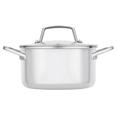 NINJA Bratentopf EverClad C90218DE | Edelstahl | Ø 18 cm | 2,3 l | Glasdeckel | Induktion | ofenfest