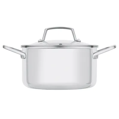 NINJA Bratentopf C90220DE | Edelstahl | 20 cm Ø | 3,3 l | Glasdeckel | Induktion | ofenfest