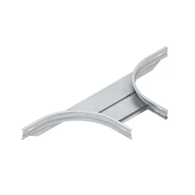 NIEDAX Anbau-T-Stück WRTAR 105.400 | Kabelrinne Abzweig | 105x400 mm | Stahl verzinkt | Innenradius 500 mm