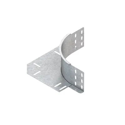 Niedax Eckanbaustück REK 85 | Winkelstück für Kabelrinne 85mm | Stahl bandverzinkt | Innenradius 138mm | horizontal 90°