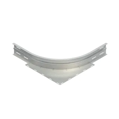 Niedax Eckanbaustück WAER 150 | Kabelrinne Winkel 90° | 150 mm Höhe | Innenradius 750 mm | Stahl bandverzinkt