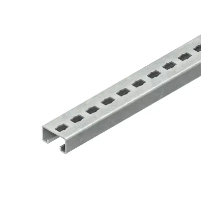 NIEDAX Ankerschiene 2986/300 FKL | C-Profilschiene | 300x40x22 mm | Stahl feuerverzinkt | Kombilochung | Rücken gelocht