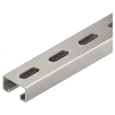 Niedax Ankerschiene 2986/400 SL | C-Profilschiene | 400x40x22 mm | Stahl bandverzinkt | Schlitzweite 18 mm | gelocht