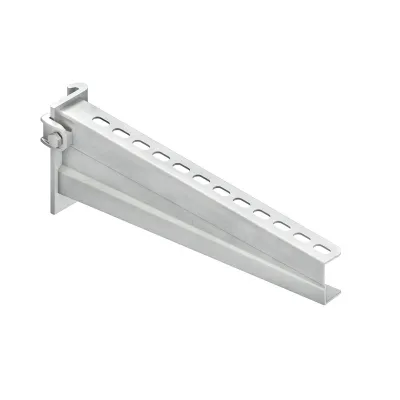NIEDAX Klemmausleger KTTS 300 | Ausleger für Kabelrinnensystem | 330 mm | 5 kN | Stahl feuerverzinkt | 90° Montage