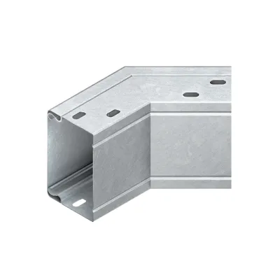 Niedax Industriekanal Außeneck LEAB 60.200 | 45° | 60x200 mm | Stahl bandverzinkt | mit Deckel | halogenfrei | IP20