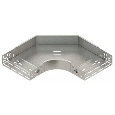 Niedax Bogen für Kabelrinne RESC 60.100 S | 90° starr | horizontal | 60x102mm | Stahl bandverzinkt