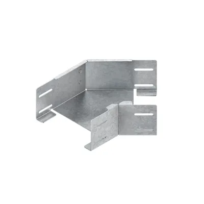 NIEDAX Bogen für Kabelrinne RBAS 110.300 | 45° starr | 110x300 mm | Stahl bandverzinkt | integrierter Verbinder