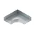 Bild: Niedax Bogen für Kabelrinne RES 85.400 | 90° horizontal | 85x400 mm | integrierter Verbinder | Stahl bandverzinkt
