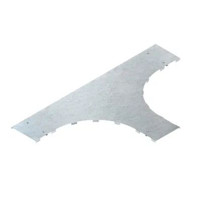 Niedax Deckel für T-Stück WTRDV 200 | 204 mm | Stahl bandverzinkt | Drehriegelverschluss | für Kabelrinne/Kabelleiter