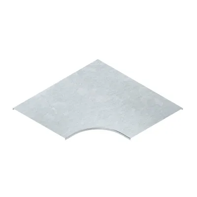 NIEDAX Deckel Bogen RESD 400 für Kabelrinne 90° aufliegend | Stahl bandverzinkt | Breite 404 mm | horizontal | VDE