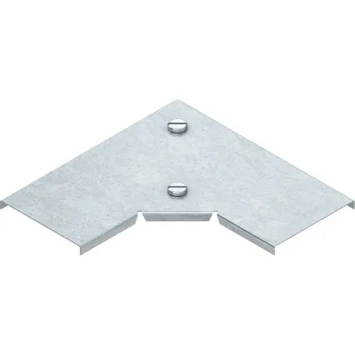 Niedax Deckel für Kabelrinne RESKDV 100 | 90° Bogen | Stahl bandverzinkt | Breite 100 mm | Befestigung Drehriegel