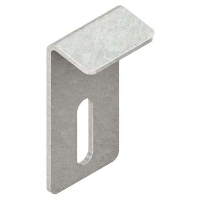 Niedax Deckelhaltelasche GRDHL 30 F | für Gitterrinne | Stahl feuerverzinkt | 30x59 mm | DIN EN ISO 1461 | Windsicherung